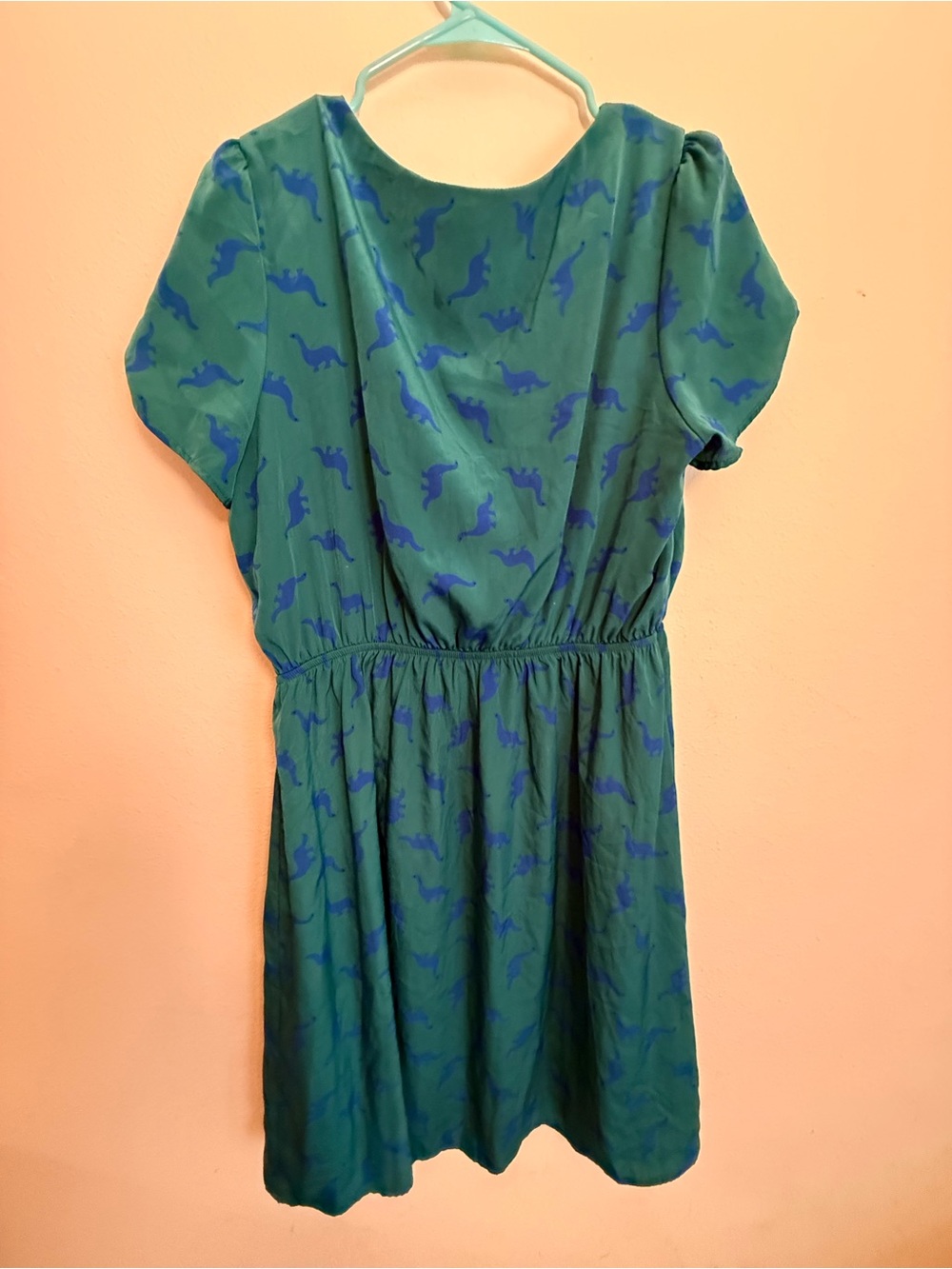Peach Love California Dinosaur Dress Women’s 1X Playful Fun